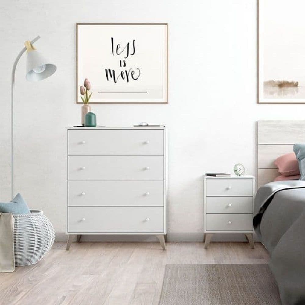 Maxeys Artic White 4 Drawer Chest