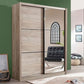 Mascotte Oak Effect Sliding Door Wardrobe 166cm