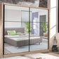 Martin Artisan Oak Effect Full Mirrored Sliding Door Wardrobe