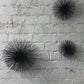 MIRANO SET OF 3 BLACK FINISH STARBURST WALL DECOR