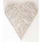 Rattan Large White Heart 90cm