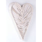 Rattan Large White Heart 90cm