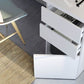 Mamou Artic White Office Desk with Cupboard and Drawers