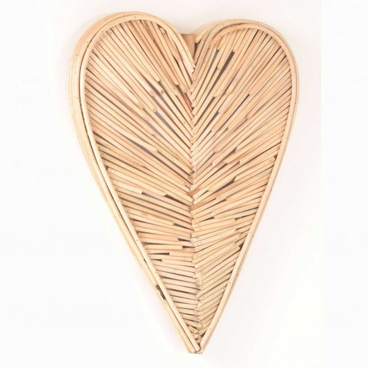 Small Natural Rattan Heart