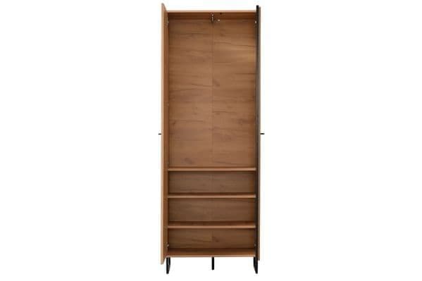 Lacombe Oak Effect Tall Slim 2 Door Wardrobe