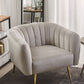 YASMEEN SILVER GREY VELVET ARMCHAIR by Fifty Five South