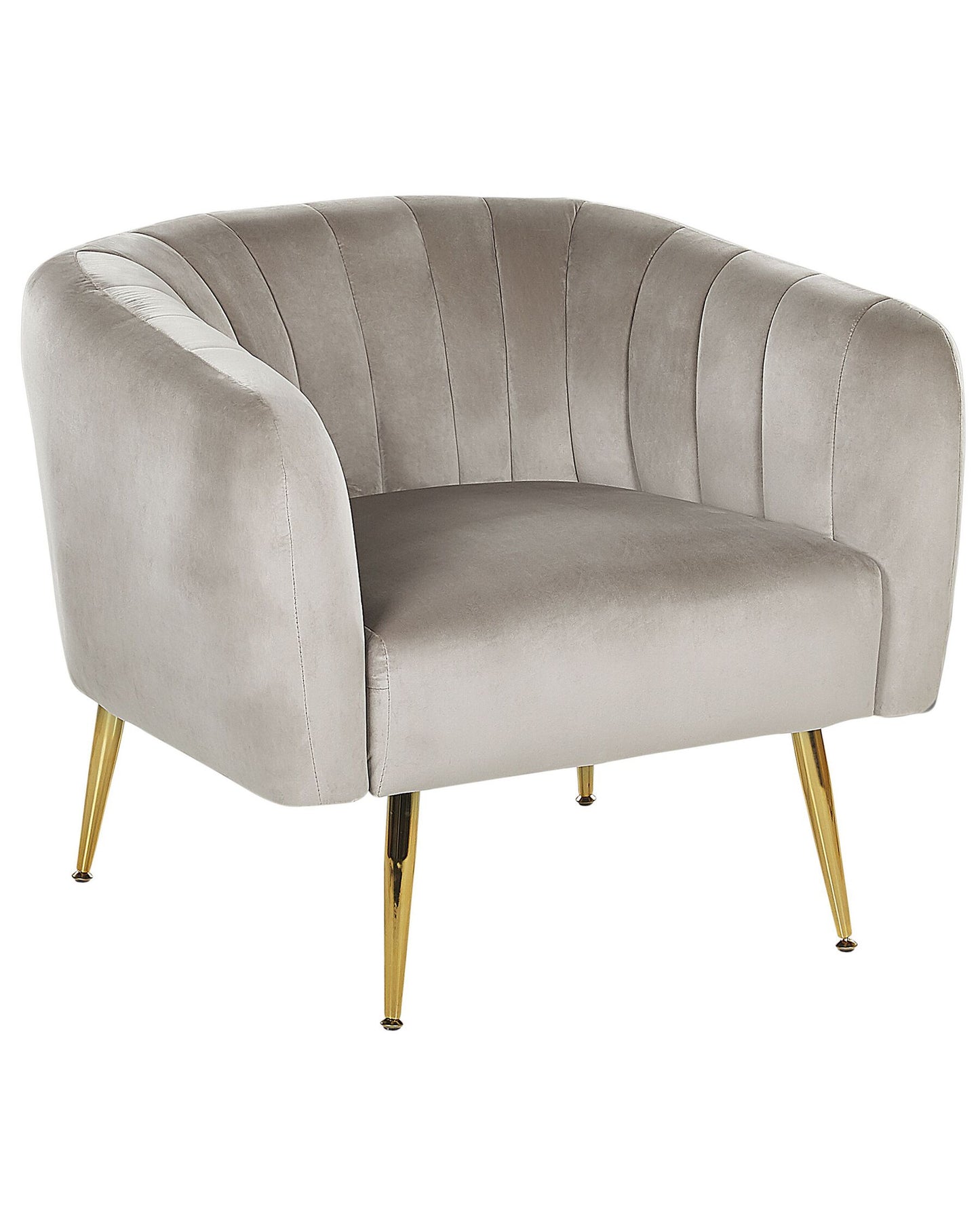 YASMEEN SILVER GREY VELVET ARMCHAIR by Fifty Five South