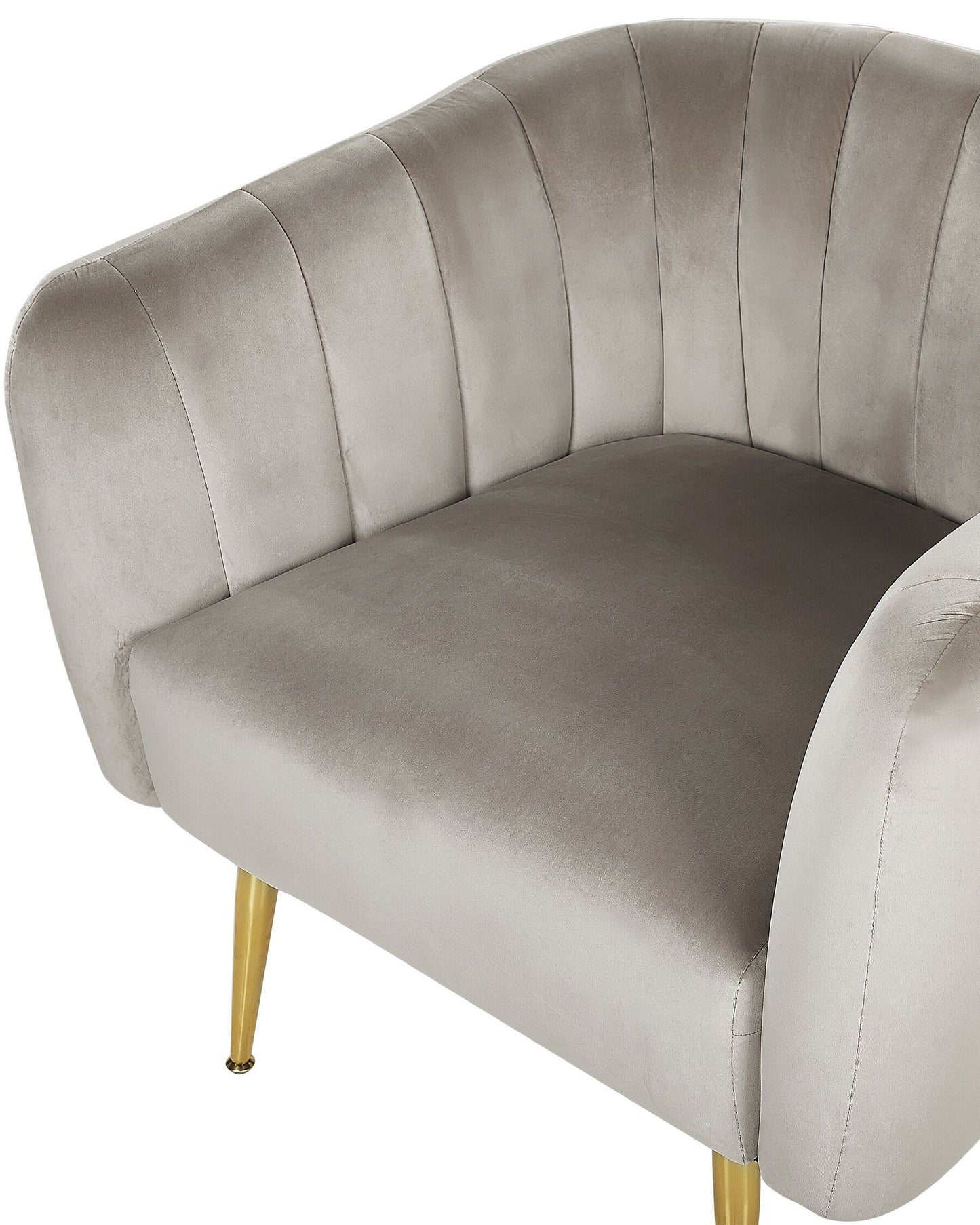 YASMEEN SILVER GREY VELVET ARMCHAIR by Fifty Five South