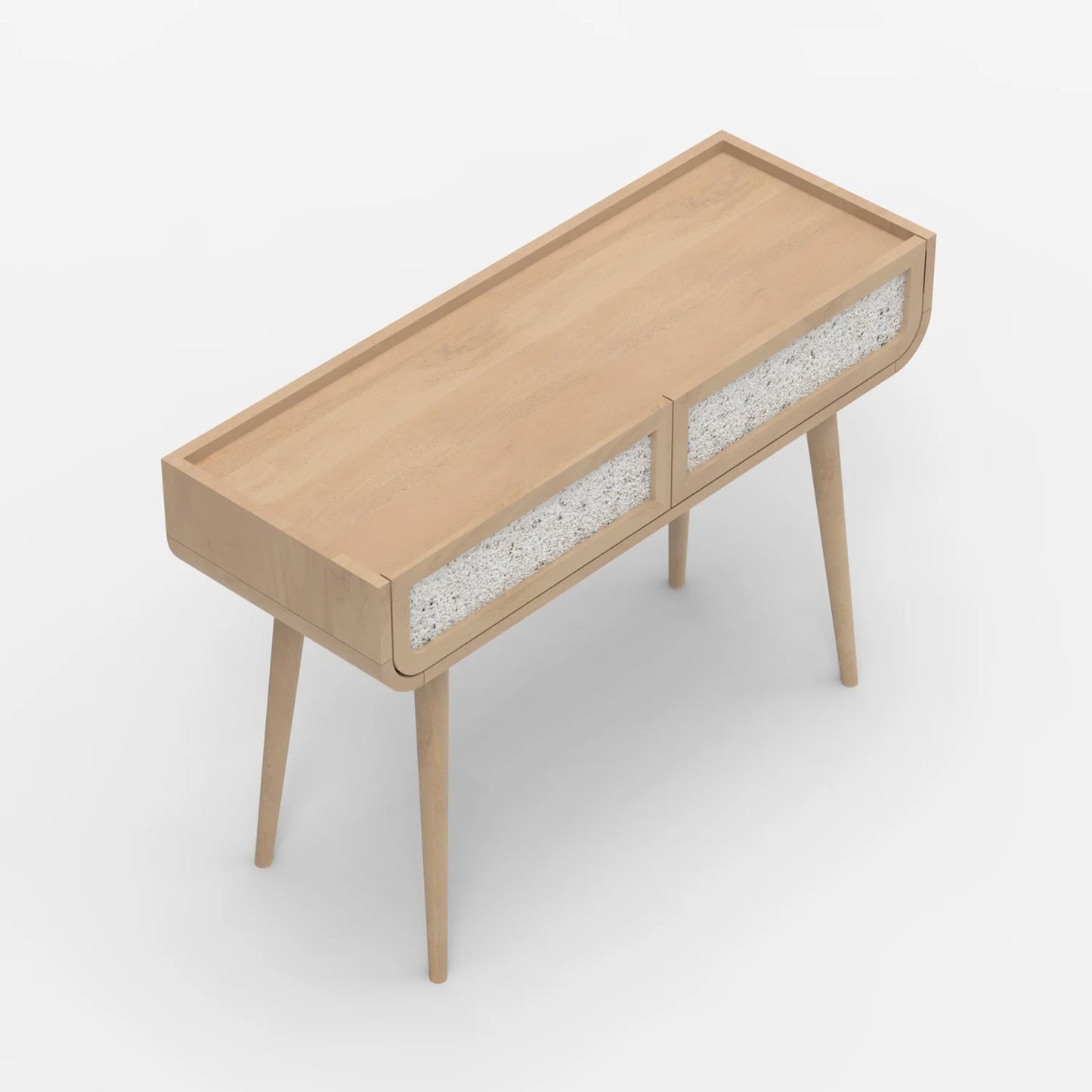 Oxy Two Drawer Console , Natural