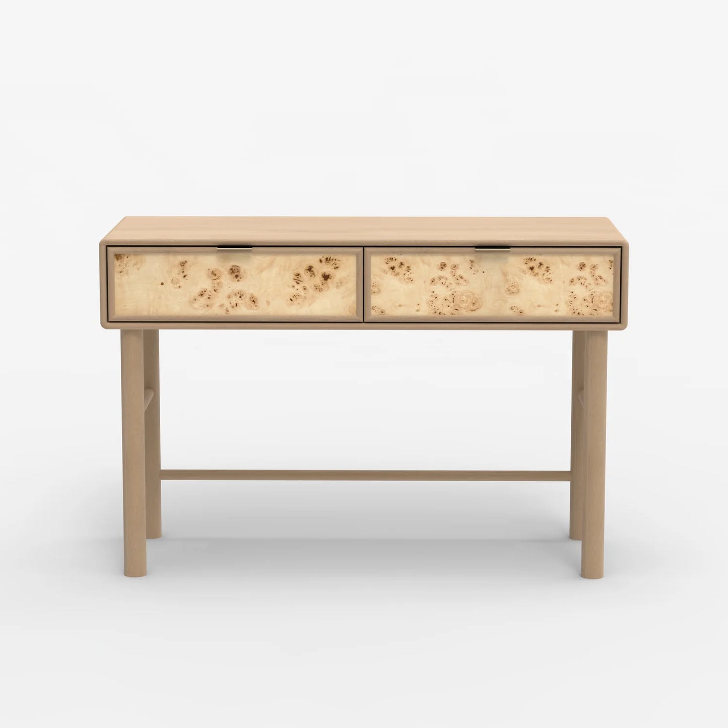 Urban Burl Two Drawer Console Table, Natural