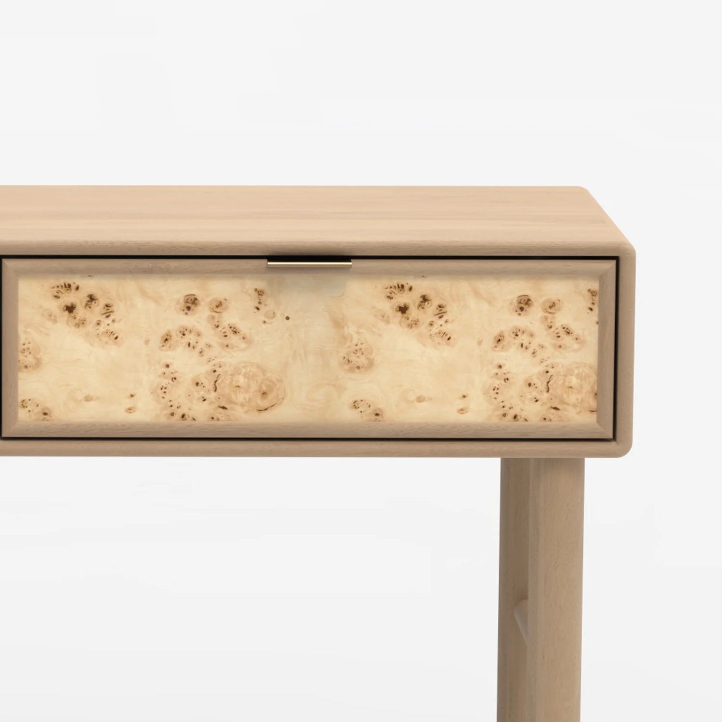 Urban Burl Two Drawer Console Table, Natural