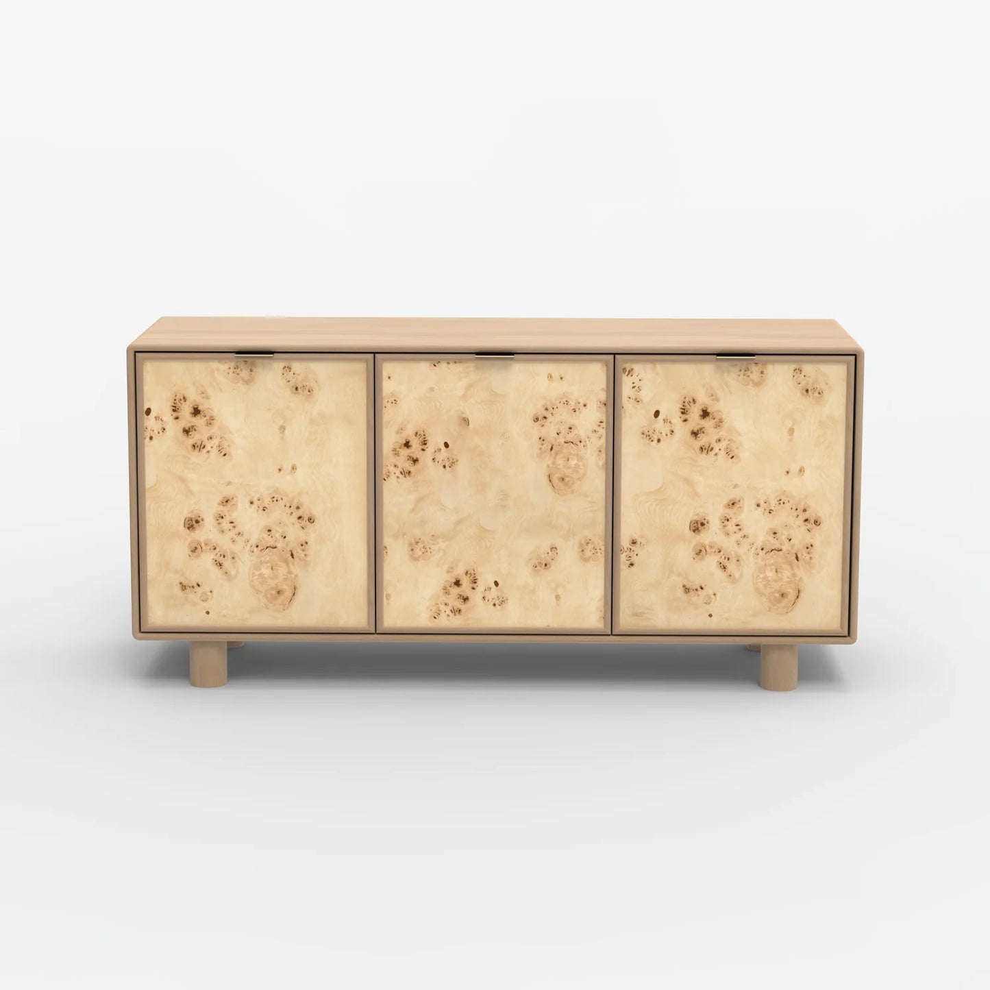 Urban Burl Three Door Cabinet