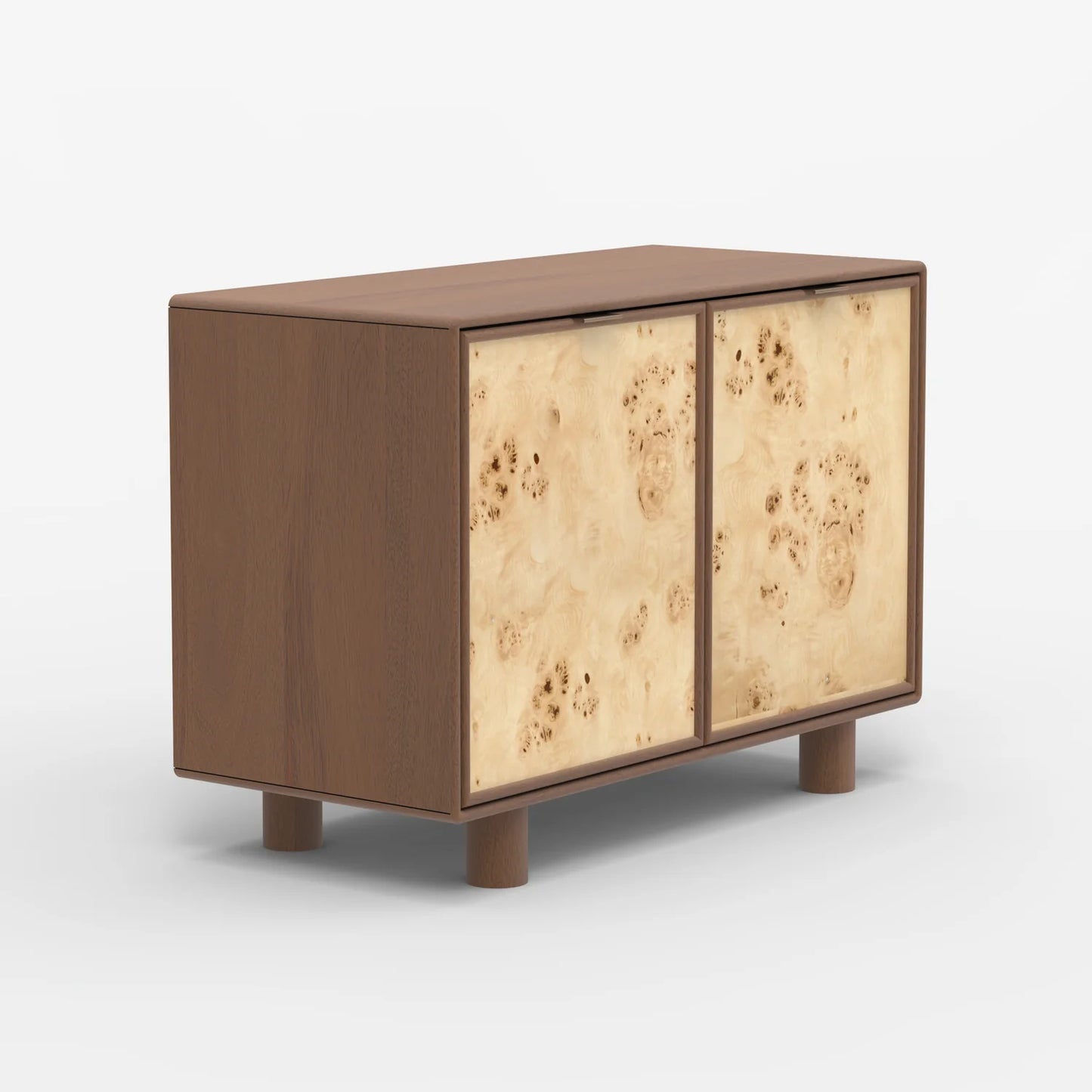 Urban Burl Two Door Cabinet, Walnut