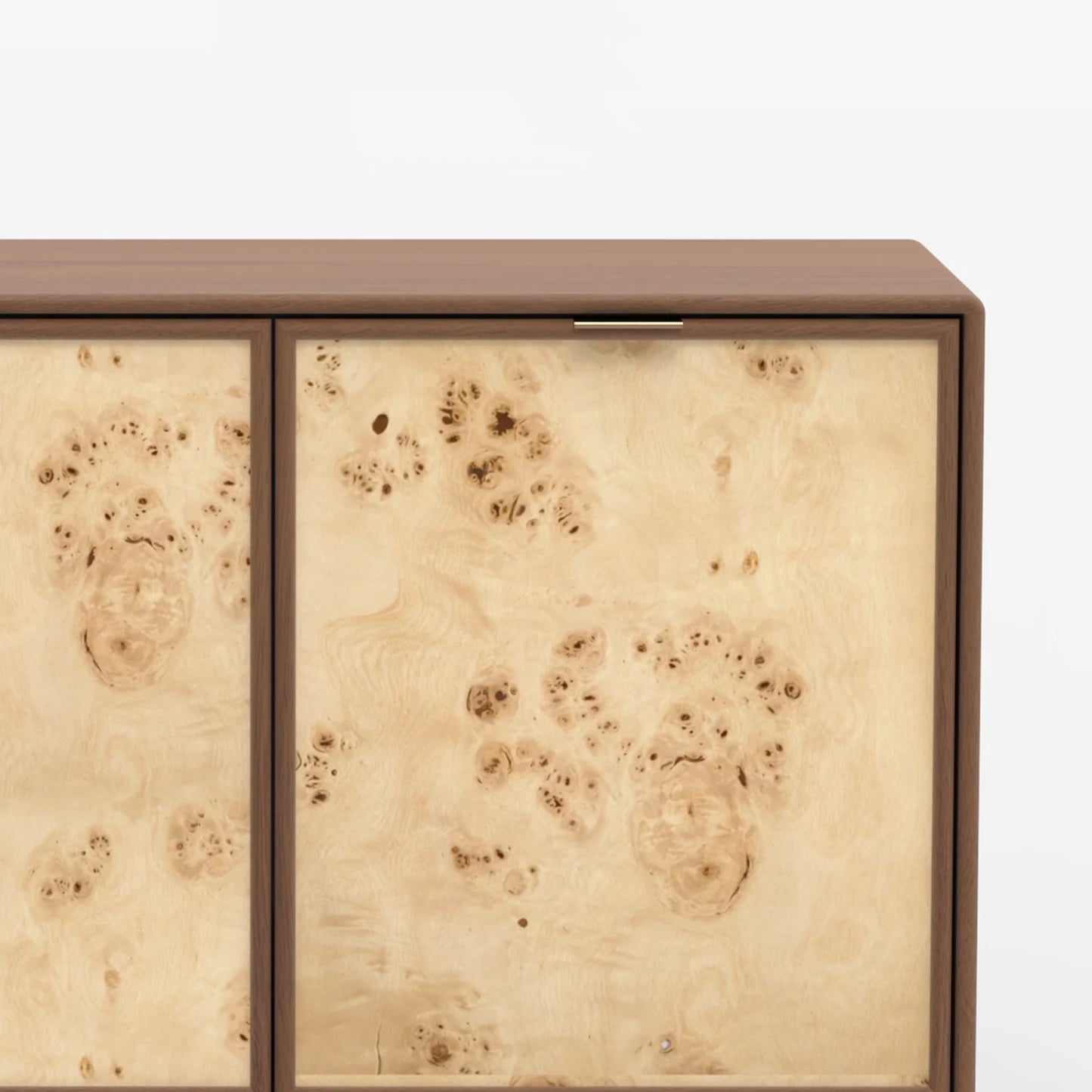 Urban Burl Two Door Cabinet, Walnut