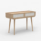 Oxy Two Drawer Console , Natural