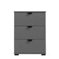 Kendale Grey 3 Drawer Bedside Table