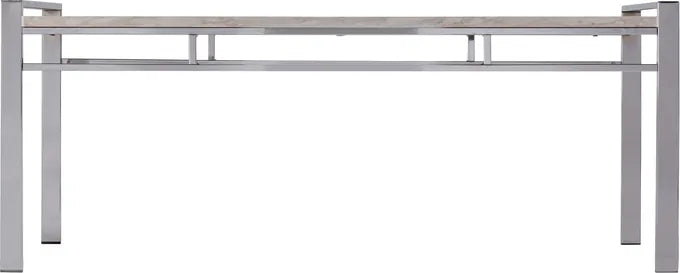 Camelia Cocktail Table, Grey & Chrome