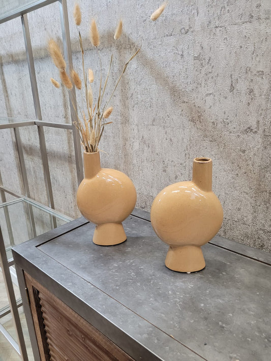 Set of Two Stem Vases