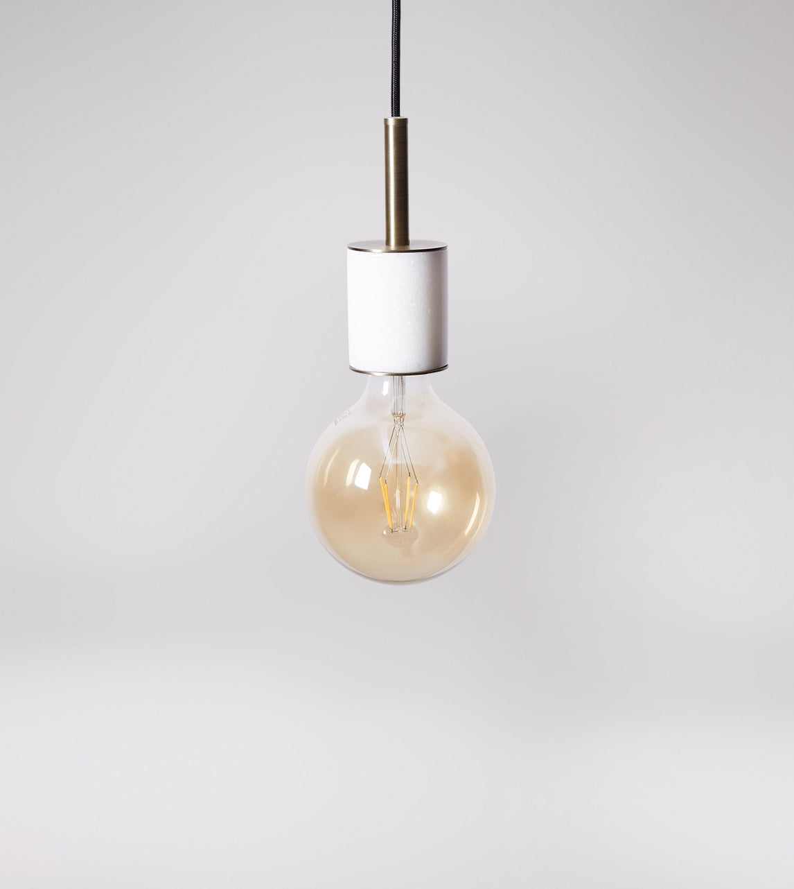 Swoon Helios Pendant, White Marble