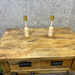 Cream & Gold Ceramic Candle Holders