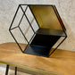 Swoon Terning Shelf, black and brass